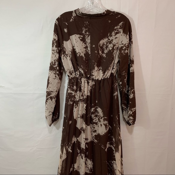 Antique Istanbul Maxi Dress with Tie Neck & Long Sleeves - Picture 7 of 8